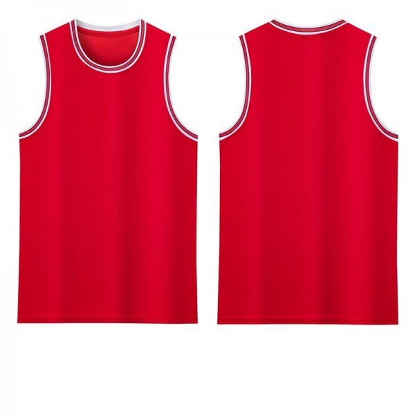 Men's Custom Red White-Black Authentic Throwback Basketball Jersey